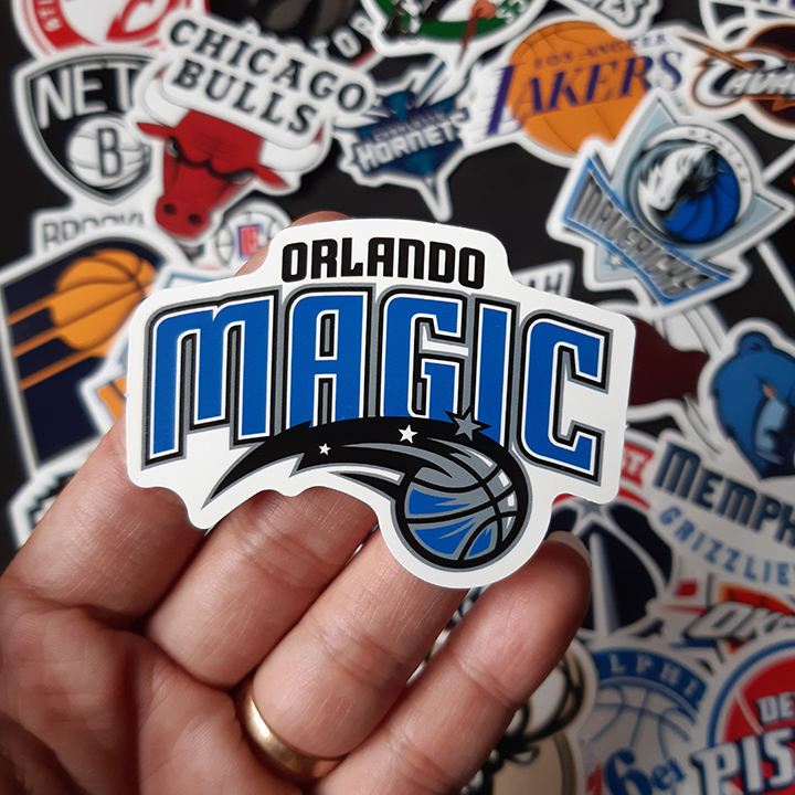 Bộ Sticker dán cao cấp chủ đề NBA - Dùng dán Xe, dán mũ bảo hiểm, dán Laptop...