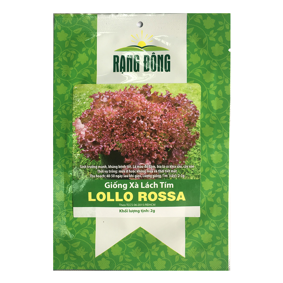 Hạt Giống Xà Lách Tím Lollo Rossa