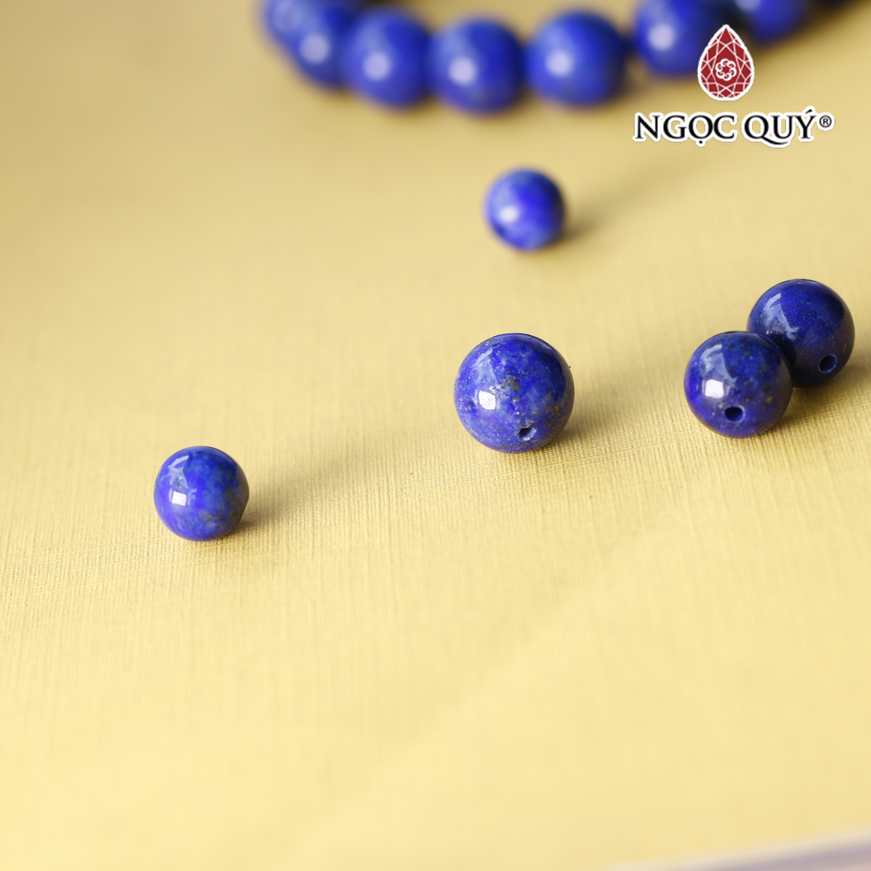 Hạt lẻ đá Lapis mệnh thủy, mộc - Ngọc Quý Gemstones