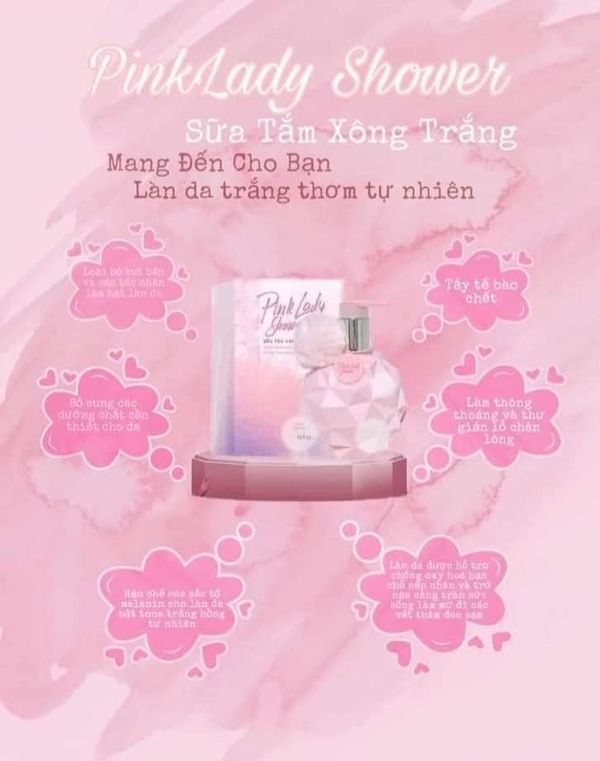 Sữa Tắm Xông Trắng Pink Lady Shower