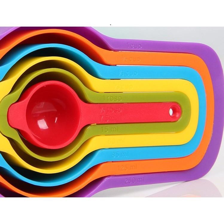 Bộ thìa đong 6 món 6 màu - 6 Piece Measuring Spoon Set - THIADONG01