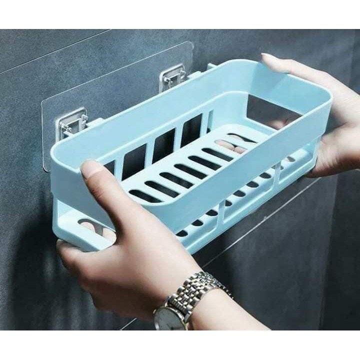 Khay nhựa chữ nhật, Khay Đựng Vật Dụng Dán Tường Không Cần Khoan Tường