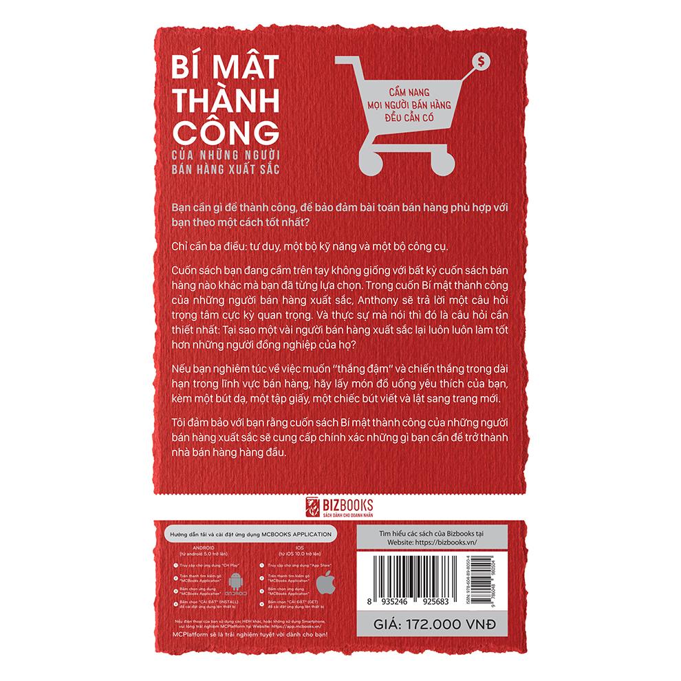 Sách - Bí mật thành công của những người bán hàng xuất sắc