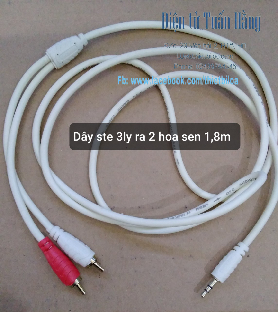 Dây ste 3 ly RA 2 đầu hoa sen 1,8m