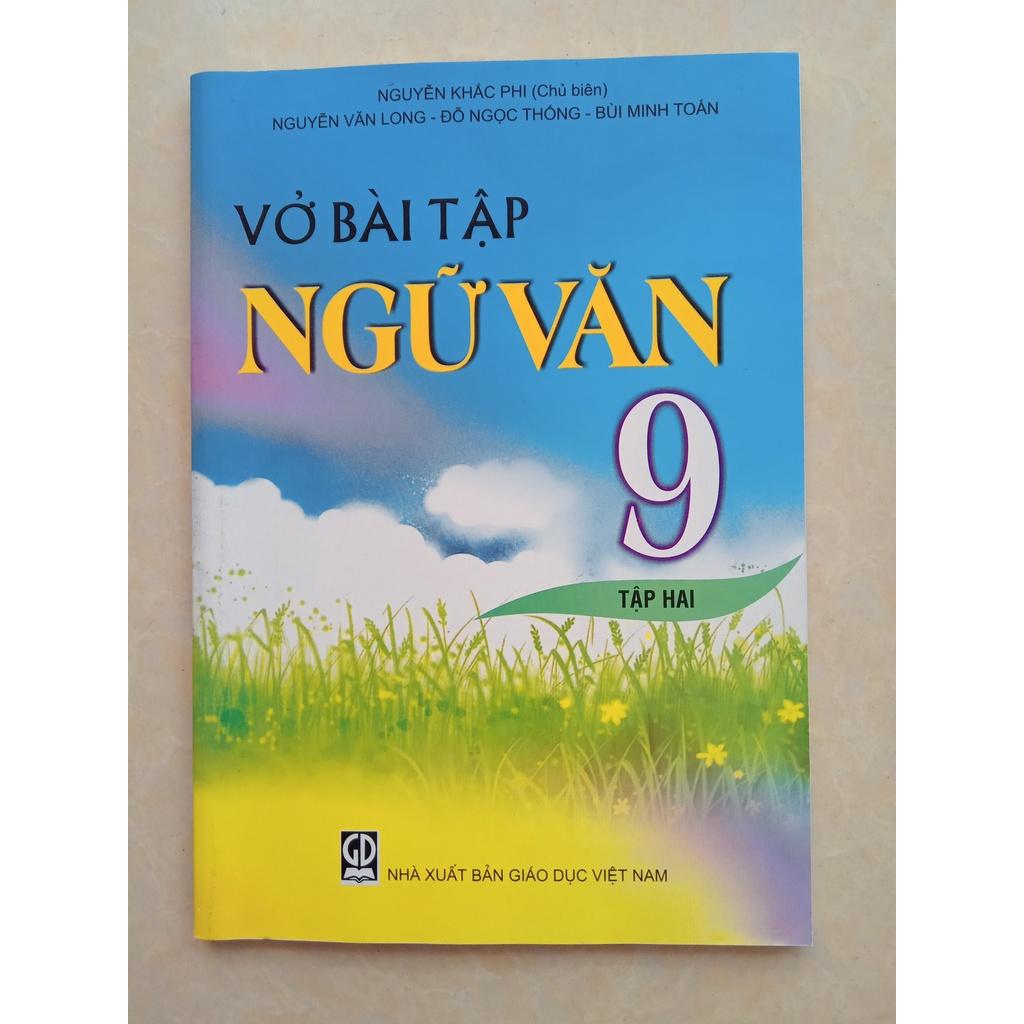 Sách - Combo Vở bài tập Ngữ văn 9 (Tập 1+Tập 2)