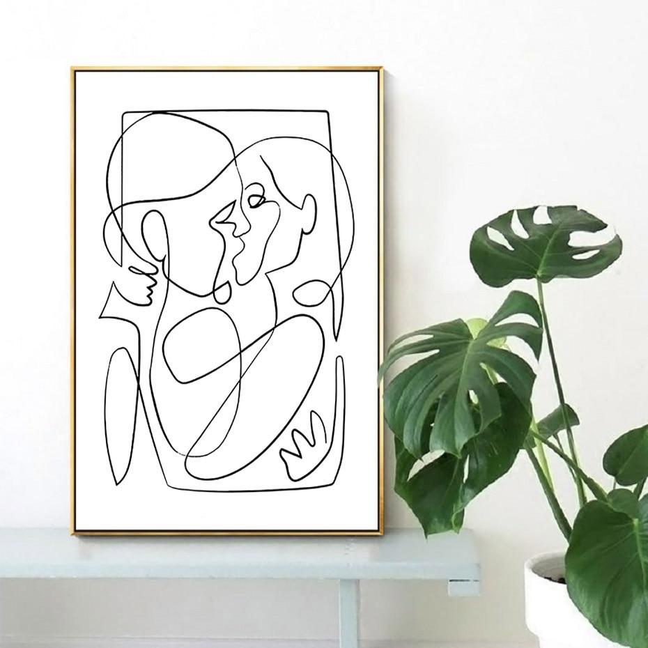 TRANH DECOR PHÒNG NGỦ HIỆN ĐẠI 30X45CM - KHUNG GOLD TINH TẾ