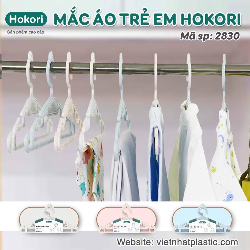 Mắc,Móc Phơi Quần Áo Trẻ Em Hokori Hàng Cao Cấp Của Việt Nhật (Set 10 chiếc)