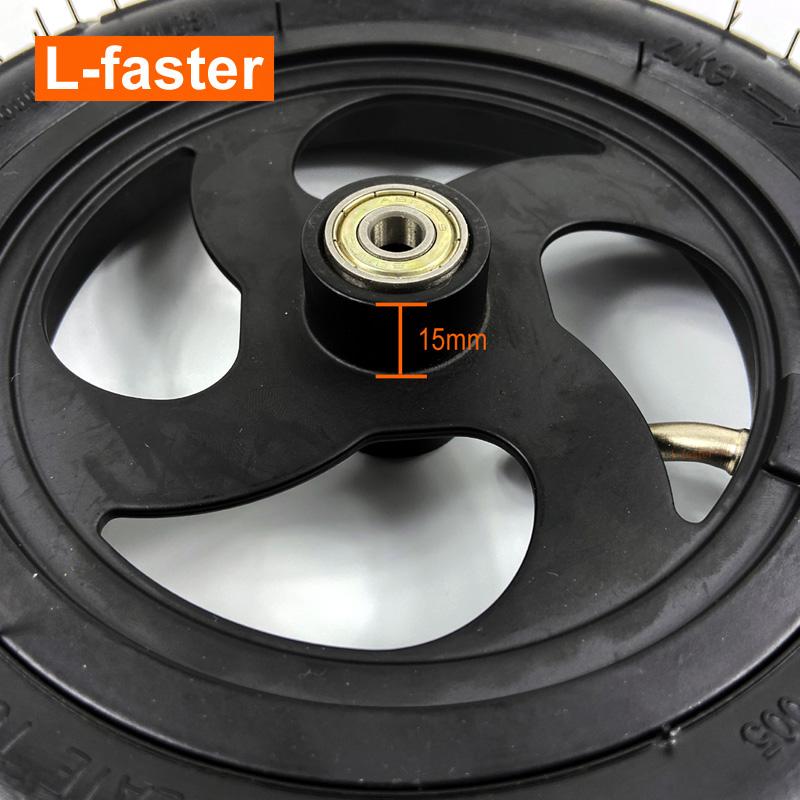 8 "Bánh khí nén với ống bên trong 8x1 1/4 Bánh xe hợp kim nhôm có chiều rộng hẹp với ống tăng cao cho xe tay ga Kickscooter Color: wheel with axle