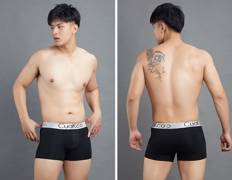 COMBO 4 quần lót nam chất cotton thoáng mát, quần sịp nam Boxer trẻ trung, hiện đại AVI - 388