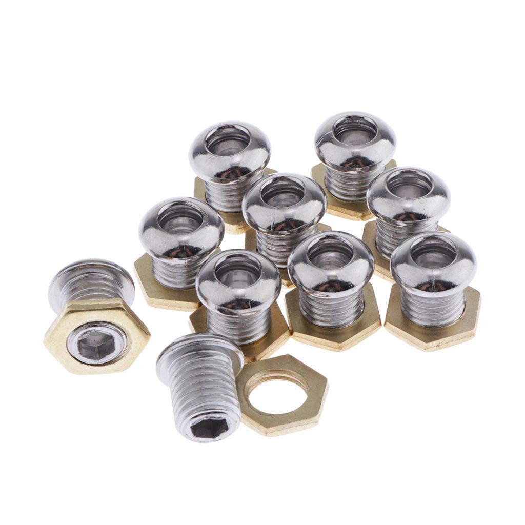 40 Pieces Drum Air Vent With Gasket Nut Bass Tom Snare Drum Kit