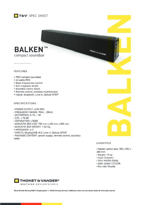 Loa Bluetooth Thonet & Vander BALKEN