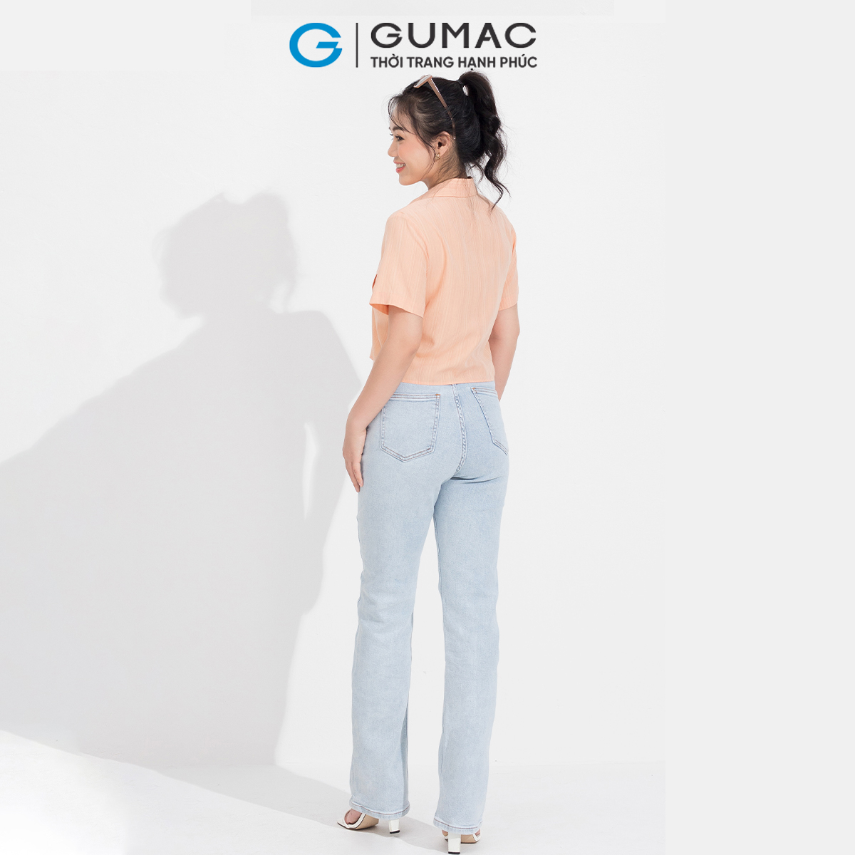 Áo sơ mi kiểu túi hộp GUMAC AD05071