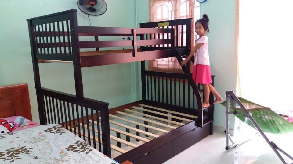 Giường 2 Tầng K.Bed 128 (Nâu)