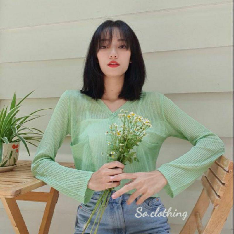 MÃ 8_Áo len nữ mùa hè Hàn Quốc mẫu mới nhất