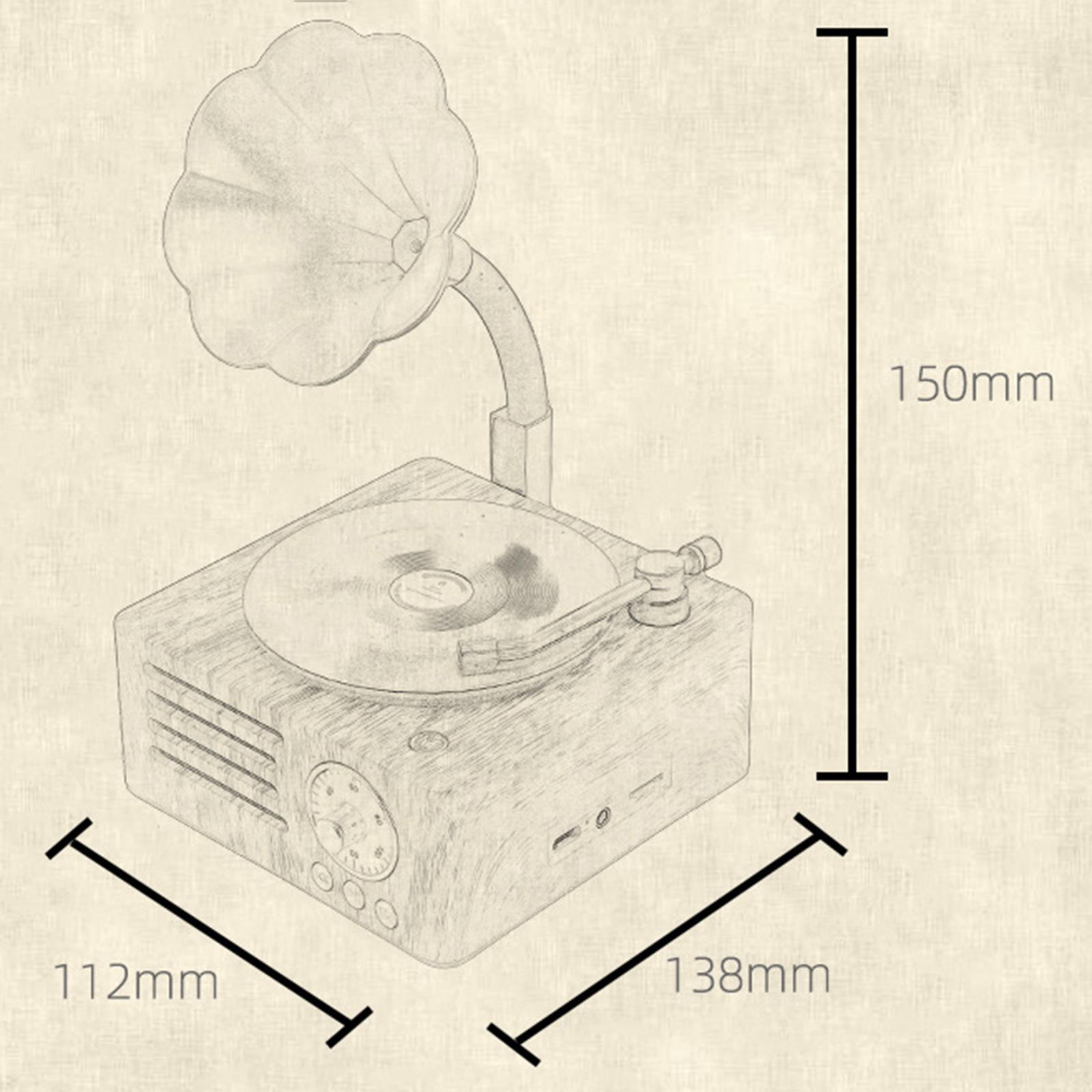Record Player 5.0 Speaker with Mini for Club Souvenir Collection Bar