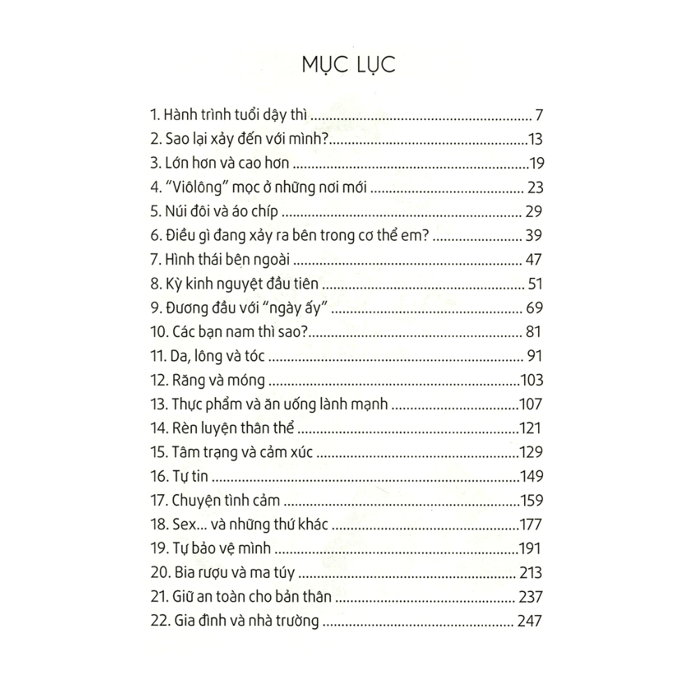 Tuổi Dậy Thì - Từ “Cô Bé&quot; Đến &quot;Cô Nàng&quot;
