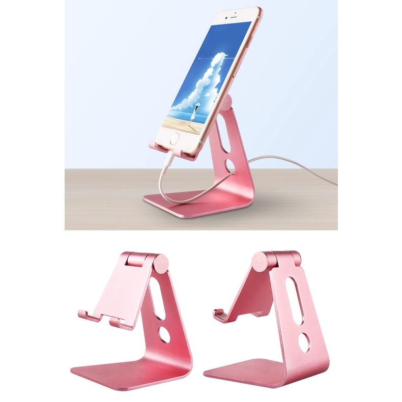 Giá đỡ, kệ kê stand nhôm cho điện thoại, máy tính bảng và Ipad Iphone có thể điều chỉnh góc nghiêng và gấp gọn