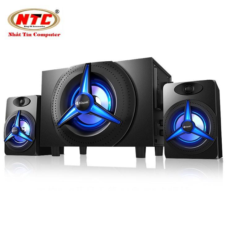 Loa vi tính 2.1 kiêm Bluetooth USB thẻ nhớ Kisonli TM-7000A led RGB Âm thanh cực khủng (HÀNG CHÍNH HÃNG)