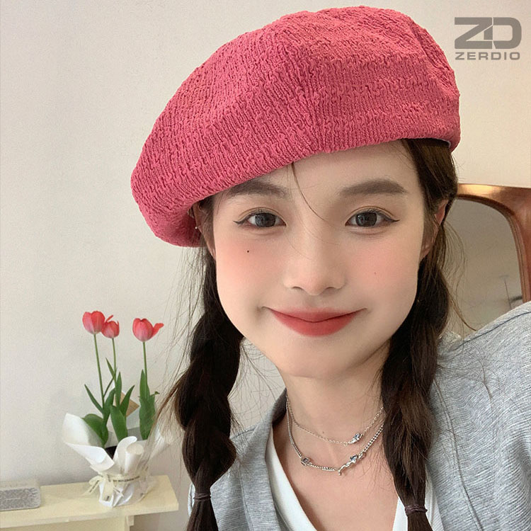 Mũ Nồi Nữ, Nón Beret Xuân Hè Phong Cách Hàn Quốc MNN017