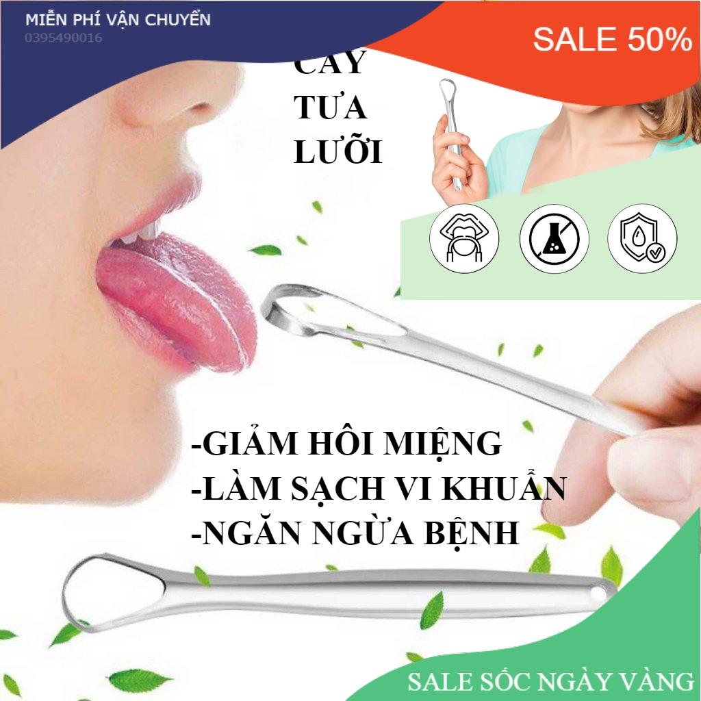 Dụng cụ tưa lưỡi chuyên dụng, cạo vệ sinh lưỡi, giúp giảm hôi miệng, làm sạch vi khuẩn, ngăn ngừa các bệnh về răng miệng