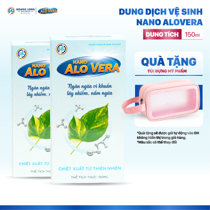 (Mua 2 Tặng 1 - Chọn Quà Trong Giỏ hàng) Dung Dịch Vệ Sinh Nano AloVera Chai Lớn (150ml) - Hỗ Trợ Điều Trị Viêm Nhiễm Phụ Khoa Nam Nữ Women