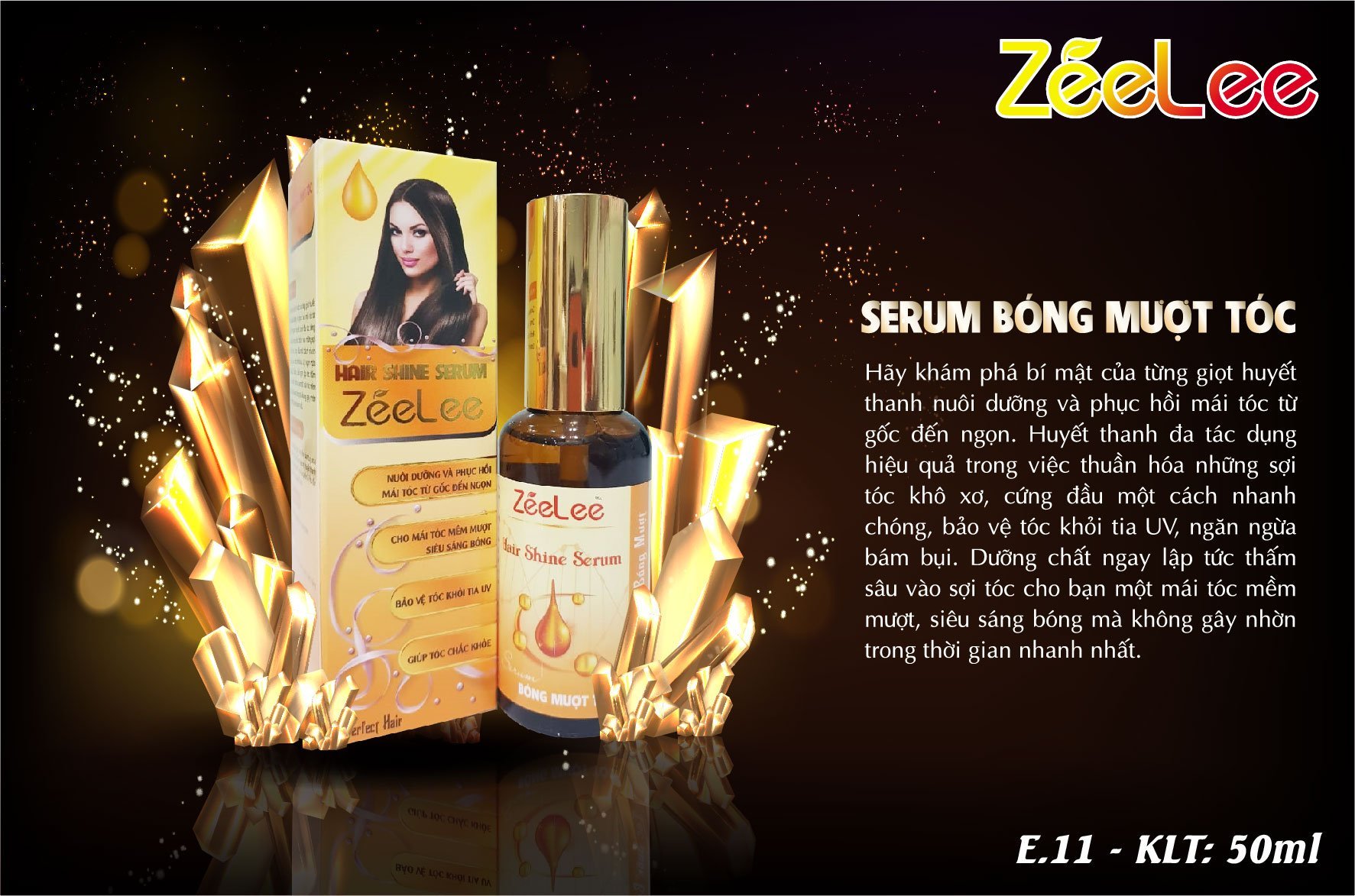 ZEELEE SERUM BÓNG MƯỢT TÓC 50ML