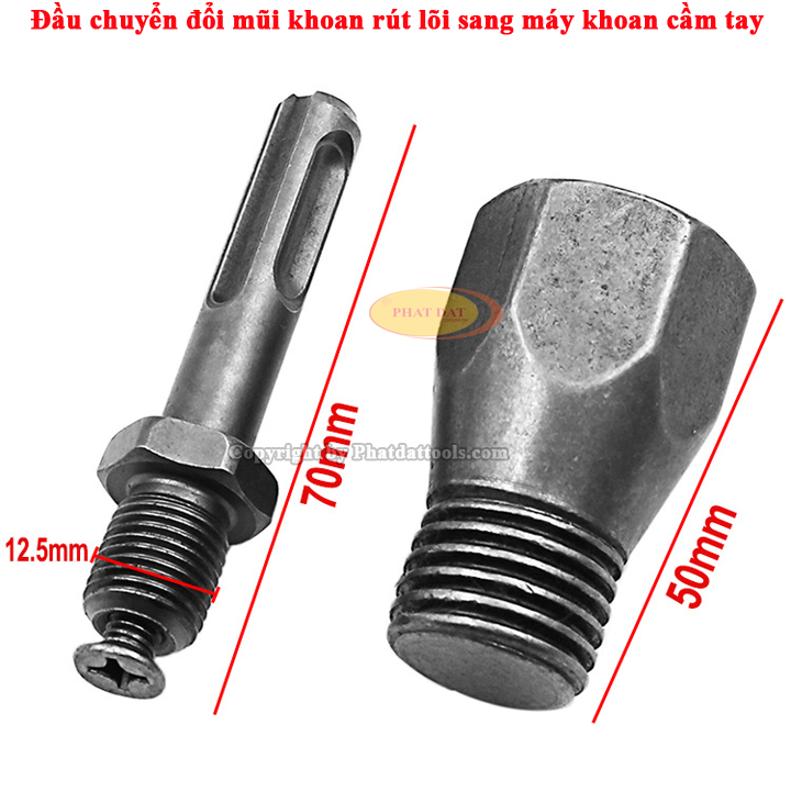 Đầu Chuyển Mũi Khoan Rút Lõi Lắp Máy Khoan Cầm Tay