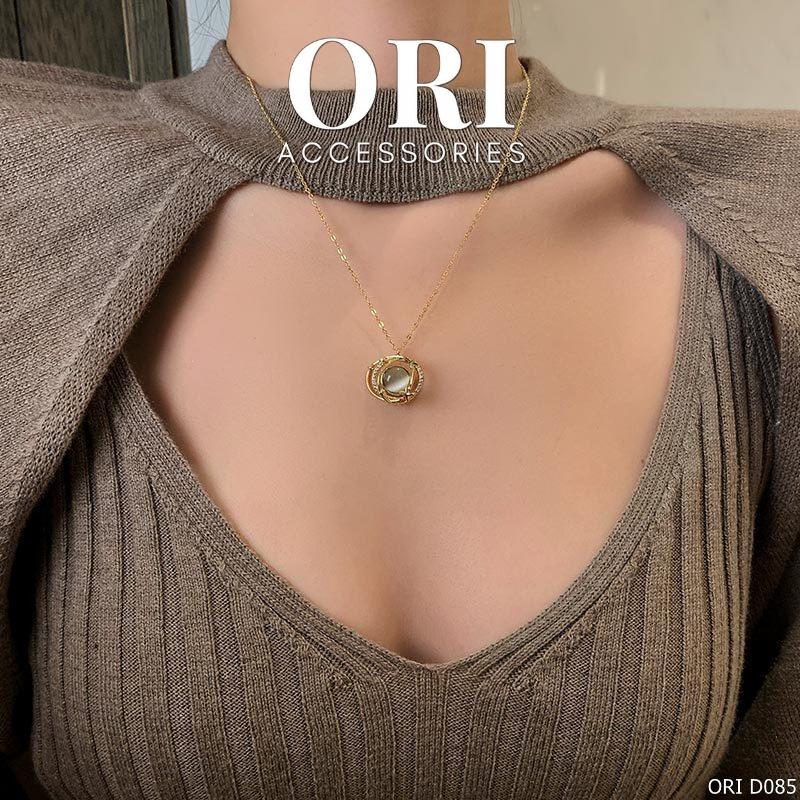 Dây chuyền nữ mặt đá Elijah độc đáo thời trang ORI ACCESSORIES D085