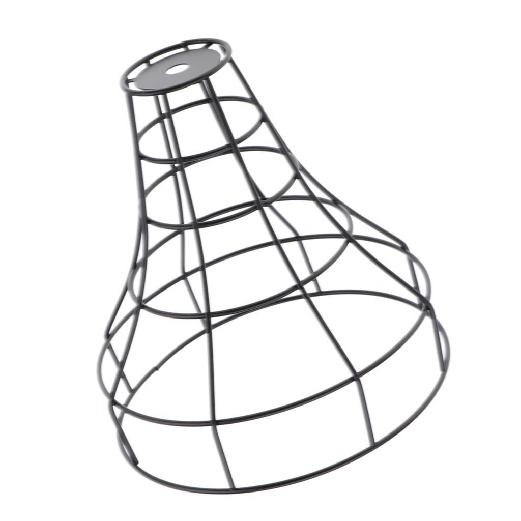 2pcs Vintage Metal Guard Pendant Light Bulb Cage Ceiling Hanging Lampshade