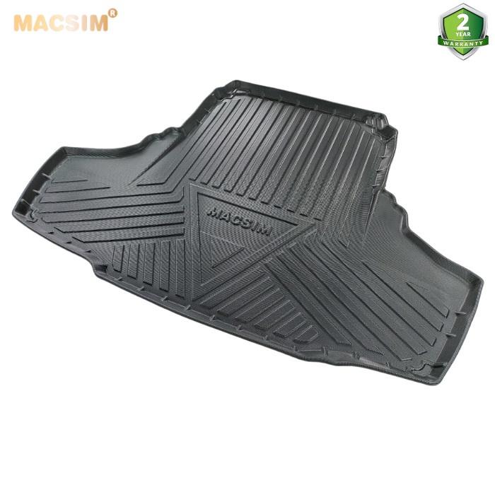 Thảm lót cốp xe ô tô Lexus GS 2012-2018 chất liệu TPV thương hiệu Macsim màu đen hàng loại 2