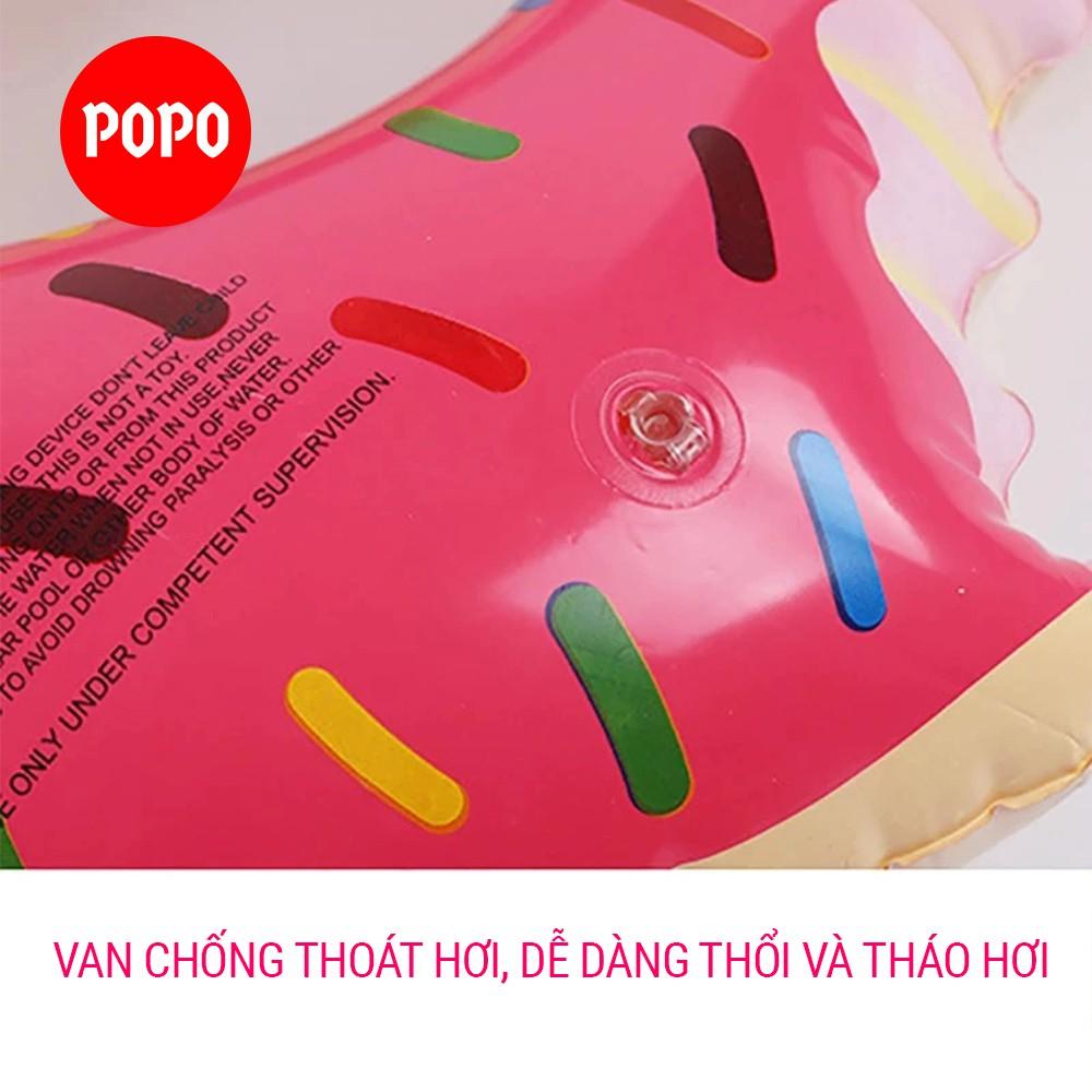 Phao bơi bơm hơi bánh donut chất liệu dầy dặn, hoa văn đẹp mắt, kích cỡ đa dạng phù hợp mọi lứa tuổi SPORTY