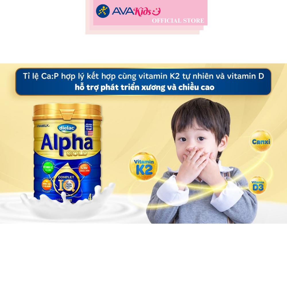 Sữa bột Dielac Alpha Gold IQ số 4 (sữa non) 850g (2 - 6 tuổi)