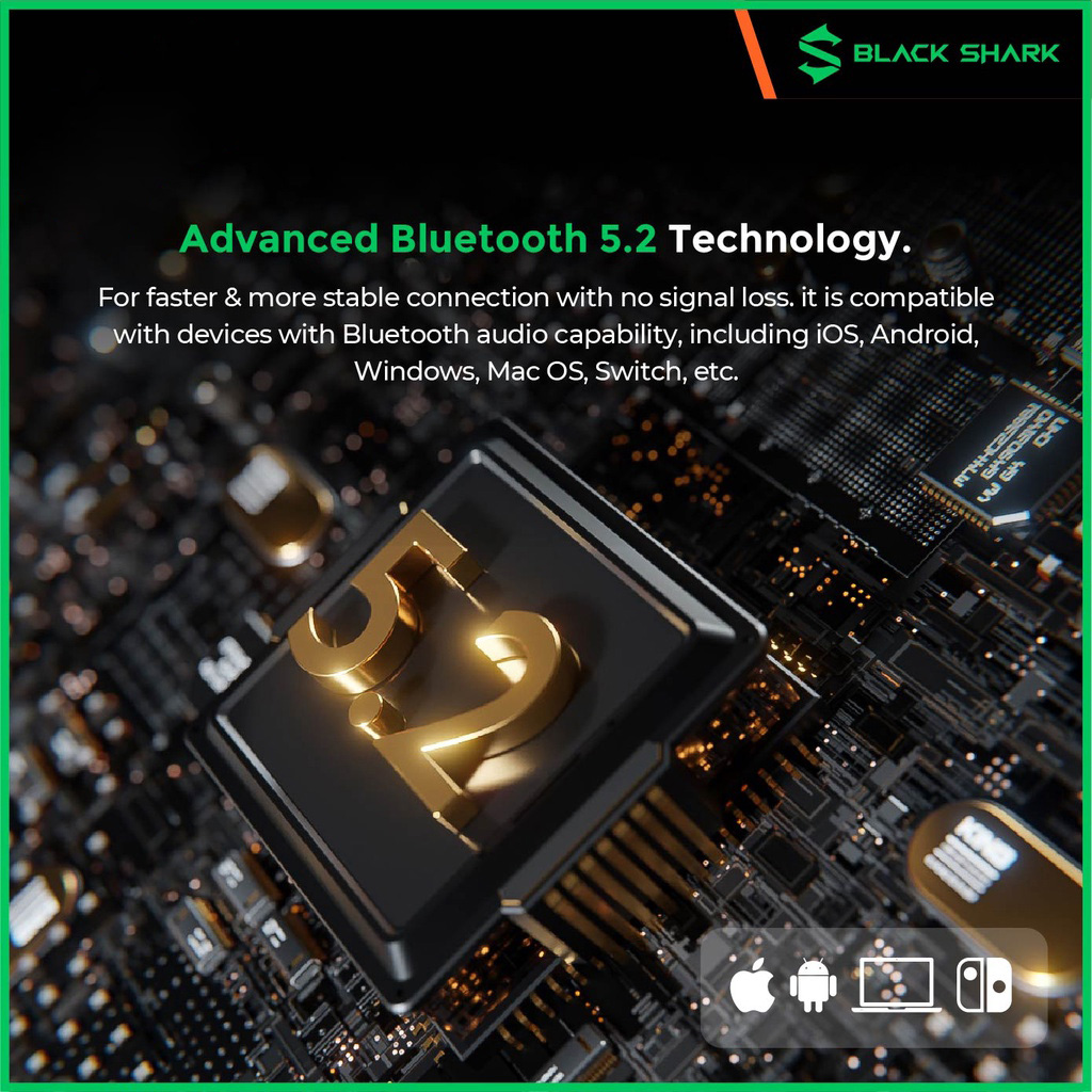 Tai Nghe Gaming Bluetooth TWS Xiaomi Black Shark Lucifer T6
