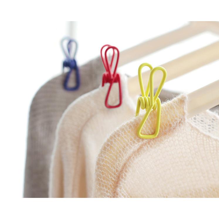 10 Chiếc Kẹp Quần Áo, Tất, Sách Vở Nhiều Màu Đa Năng Thép Không Gỉ Chất Lượng Cao, Siêu Chắc Chắn