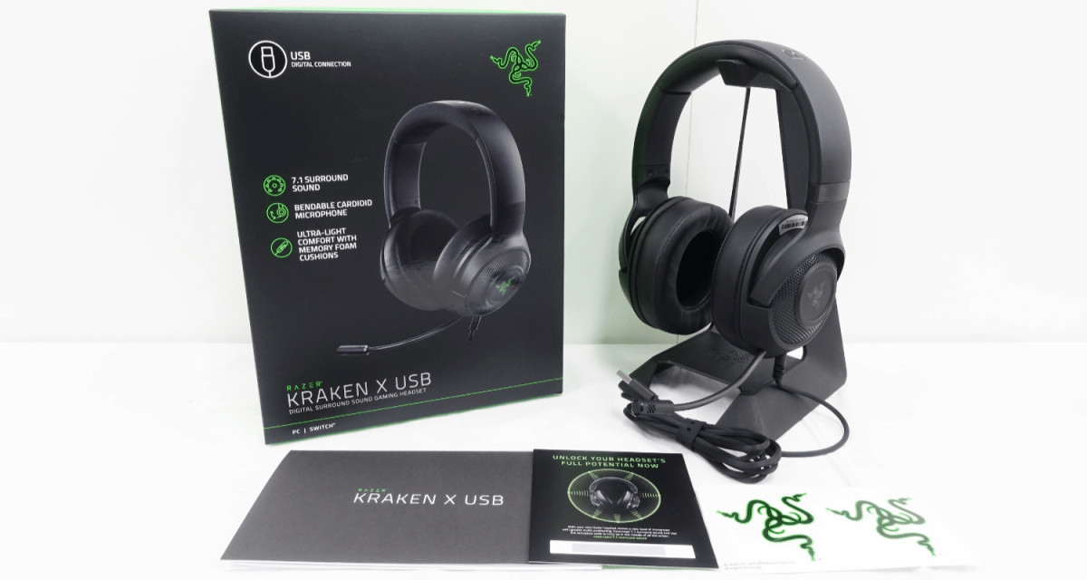 Tai nghe Razer Kraken X USB Black - Hàng Chính Hãng