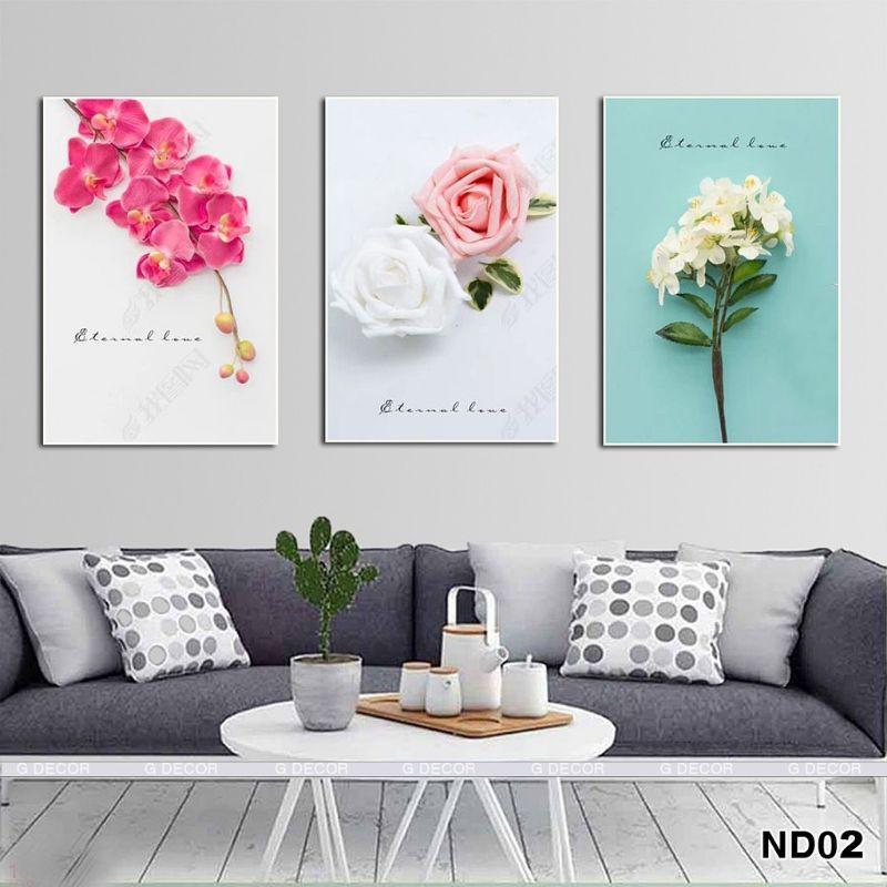Tranh canvas treo tường cao cấp hoa