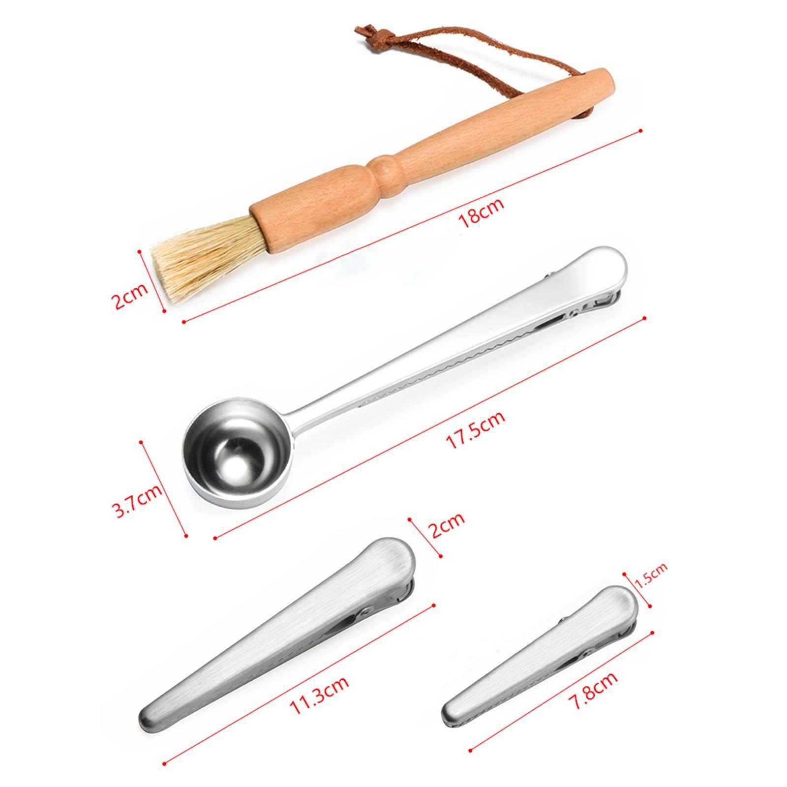 Coffee Grinder Cleaning Brush Machine Cleaner Tool Beans Wooden Handle