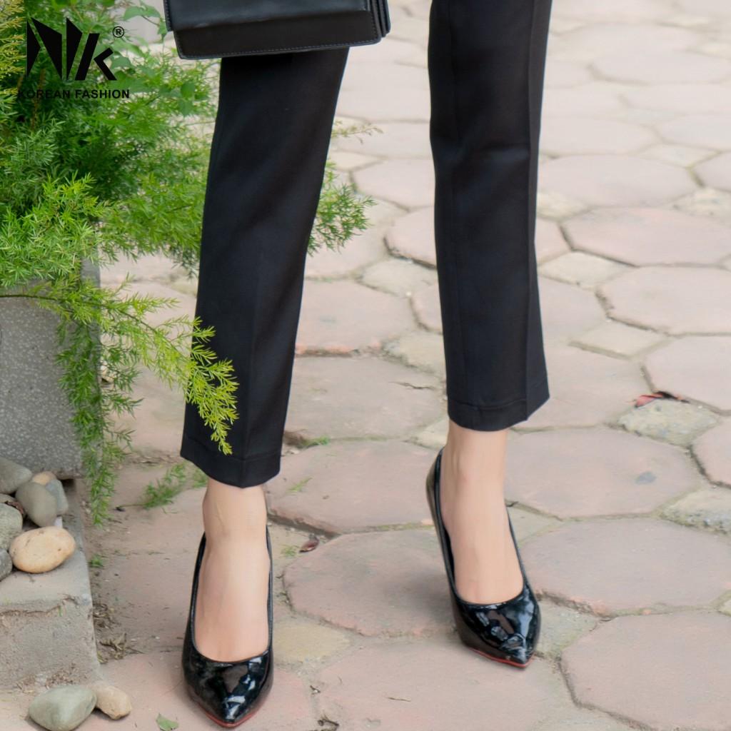 Quần Tây Nữ Công Sở NK FASHION Dáng Baggy Ôm Lưng Cao Cho Nữ NKQU2103005