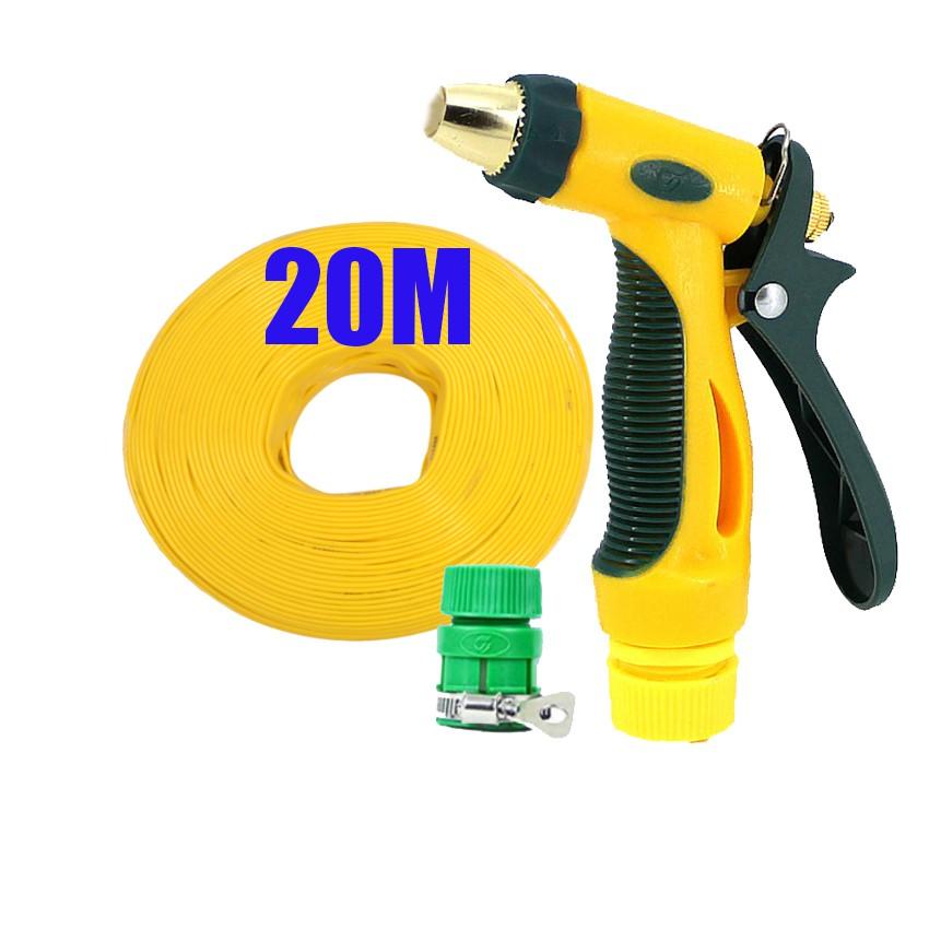 Bộ dây vòi xịt nước rửa xe,tưới cây tăng áp 3 lần 20M 206317