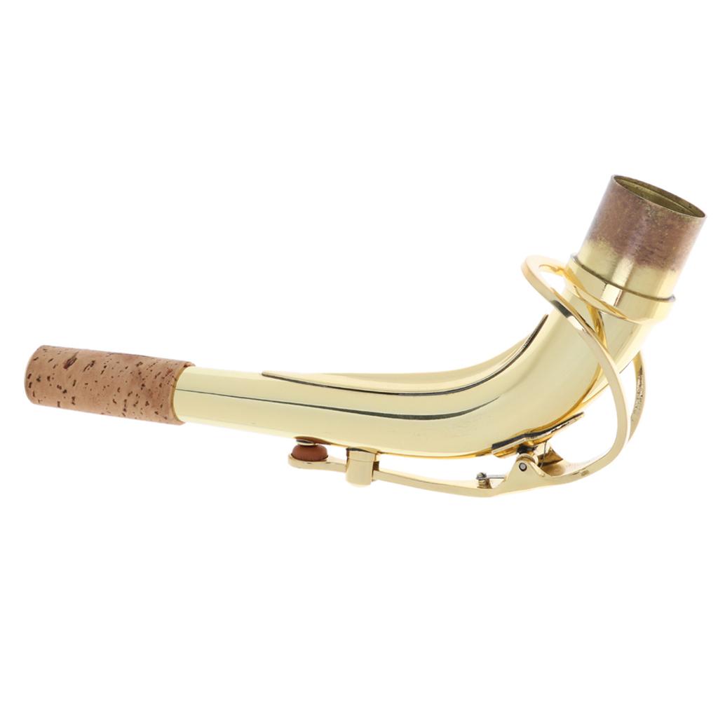 Sunnimix Đồng Thau  Sax Cổ Đường Cong Cổ Cho EB Alto Saxophone, Vàng