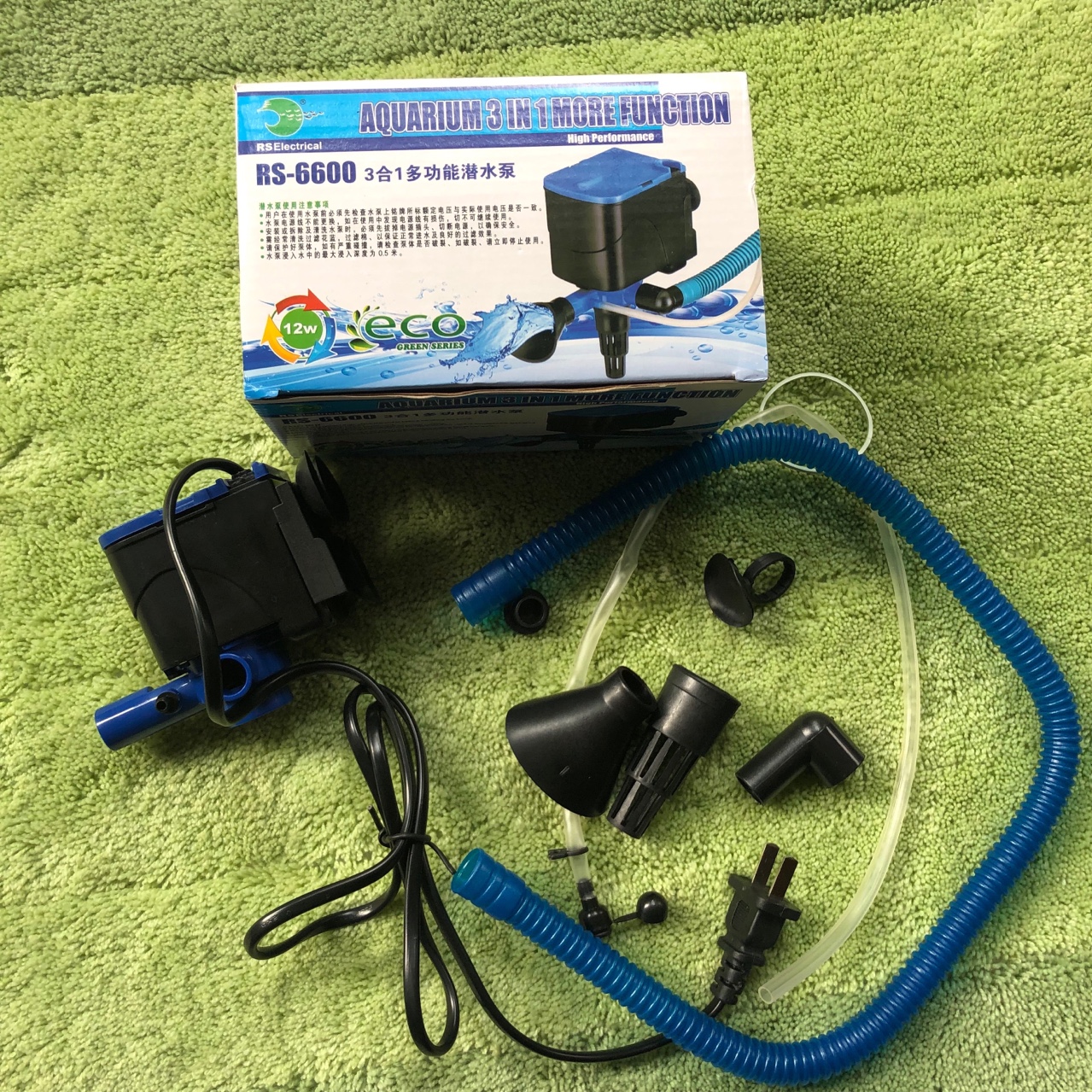 Máy bơm nước bể cá RS-6600, đầu máy bơm, máy lọc