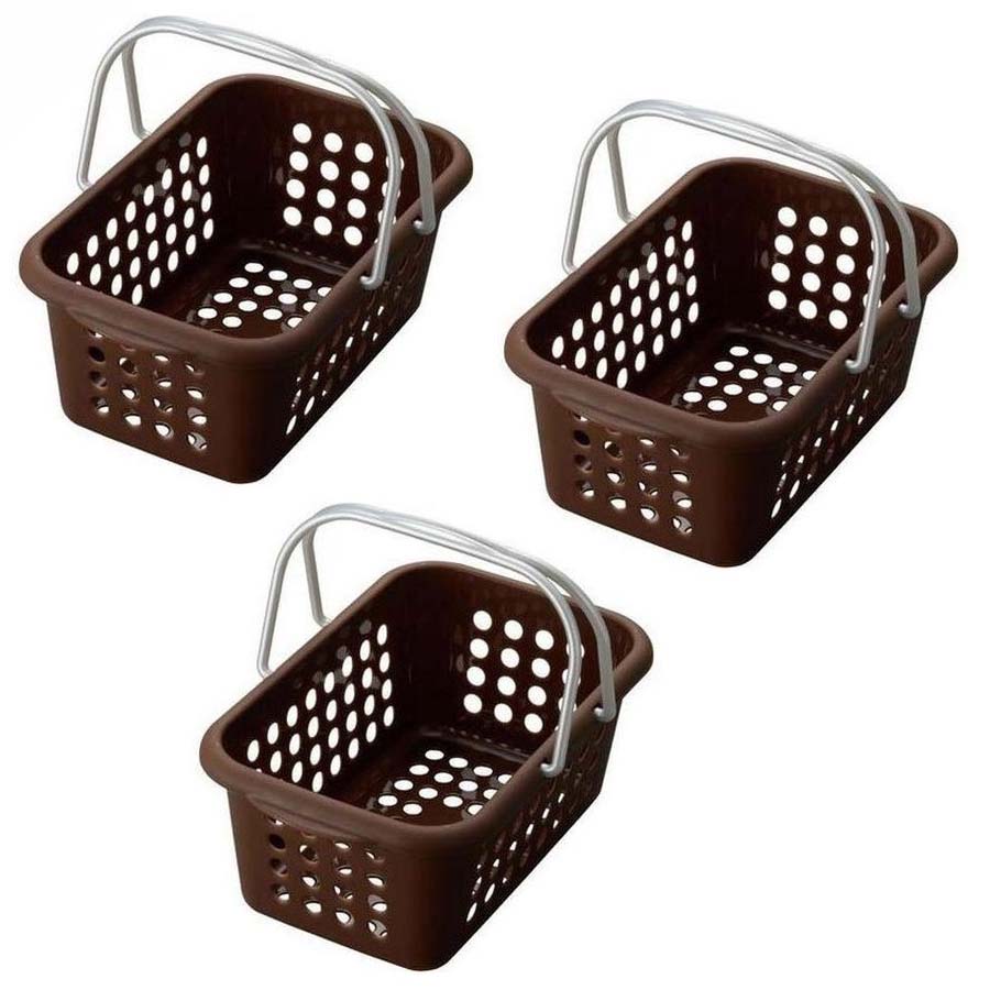 Bộ 3 giỏ đựng đồ tiện dụng cỡ nhỡ - Hàng Nội Địa Nhật