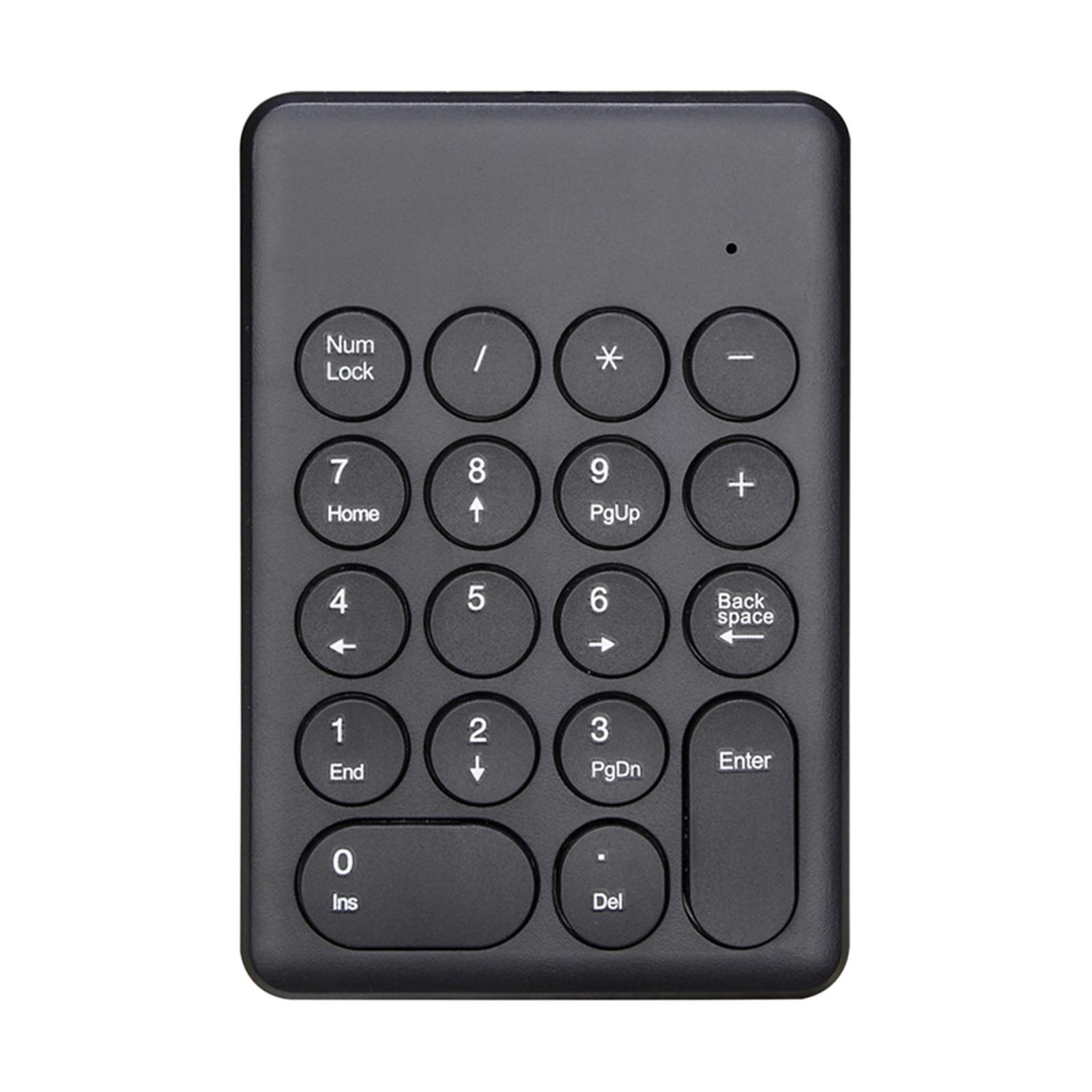2.4G Wireless numeric Keypad Keyboard laptop pad White