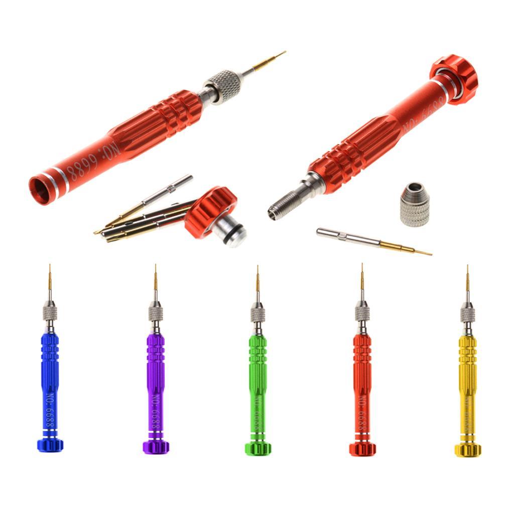 5 In 1 Aluminium Magnetic Phone Repair Opening Tool Screwdriver Set Blue