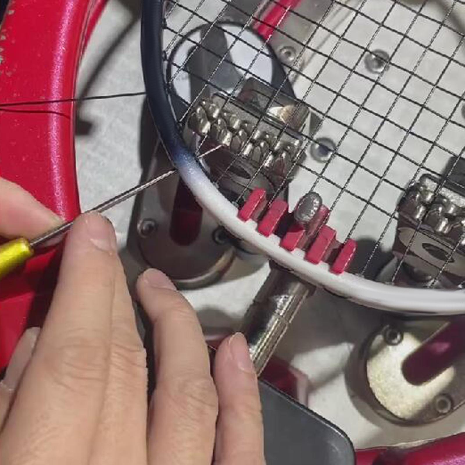 Durable Racquet Stringing Straight Awl String Guiding Sewing Awl Tennis Badminton Racket Stringing Tools for Making Hole Leathercraft Repair