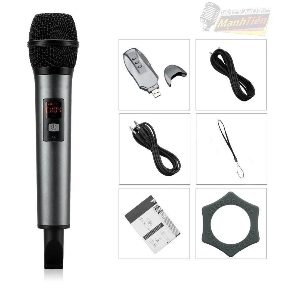 Micro ô tô BX7 không dây bluetooth - hát karaoke, micro sân khấu-có chức năng chống nhiễu, chống ồn