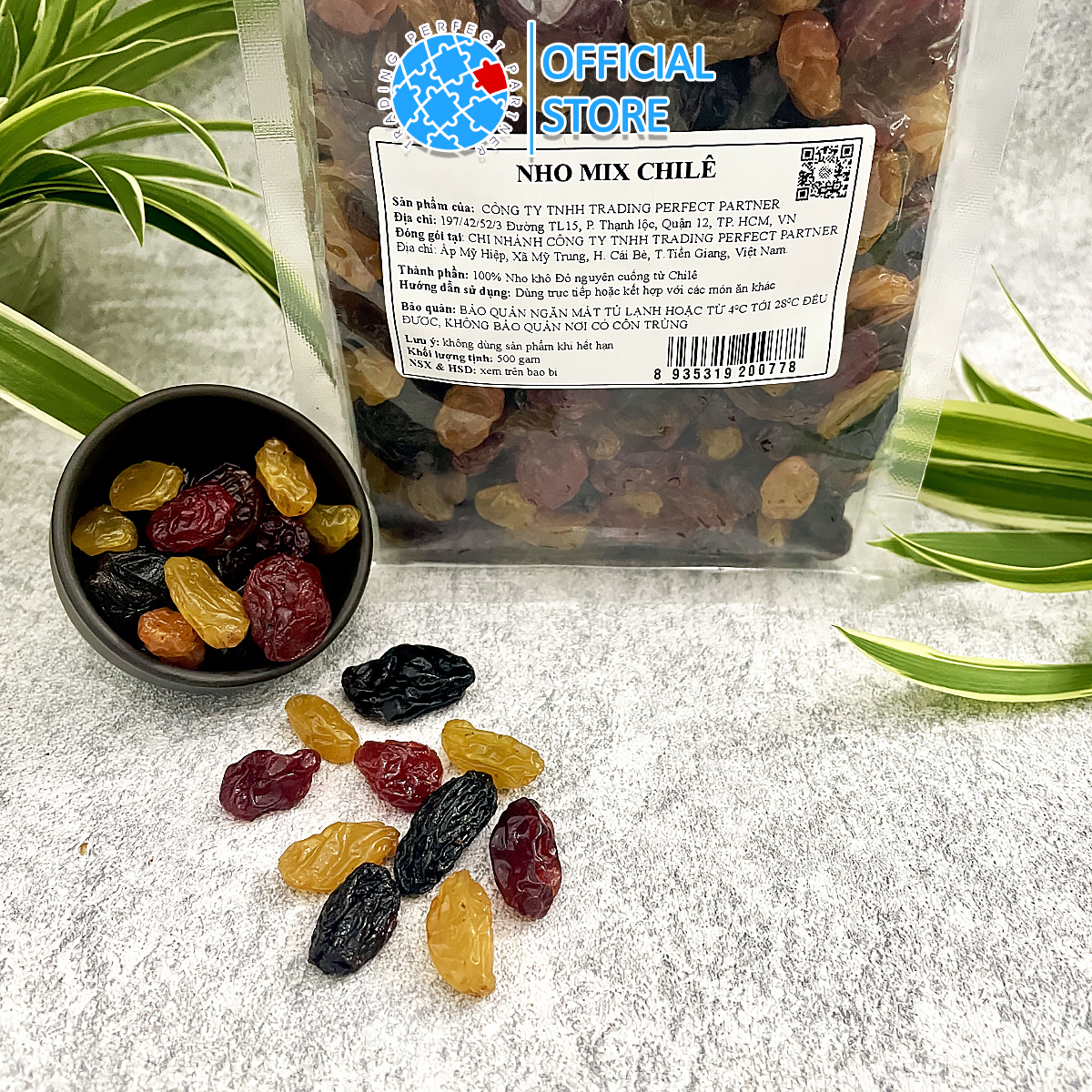 Nho Khô Mix Trading Perfect Partner Túi 500g - Nhập Khẩu Từ Chile
