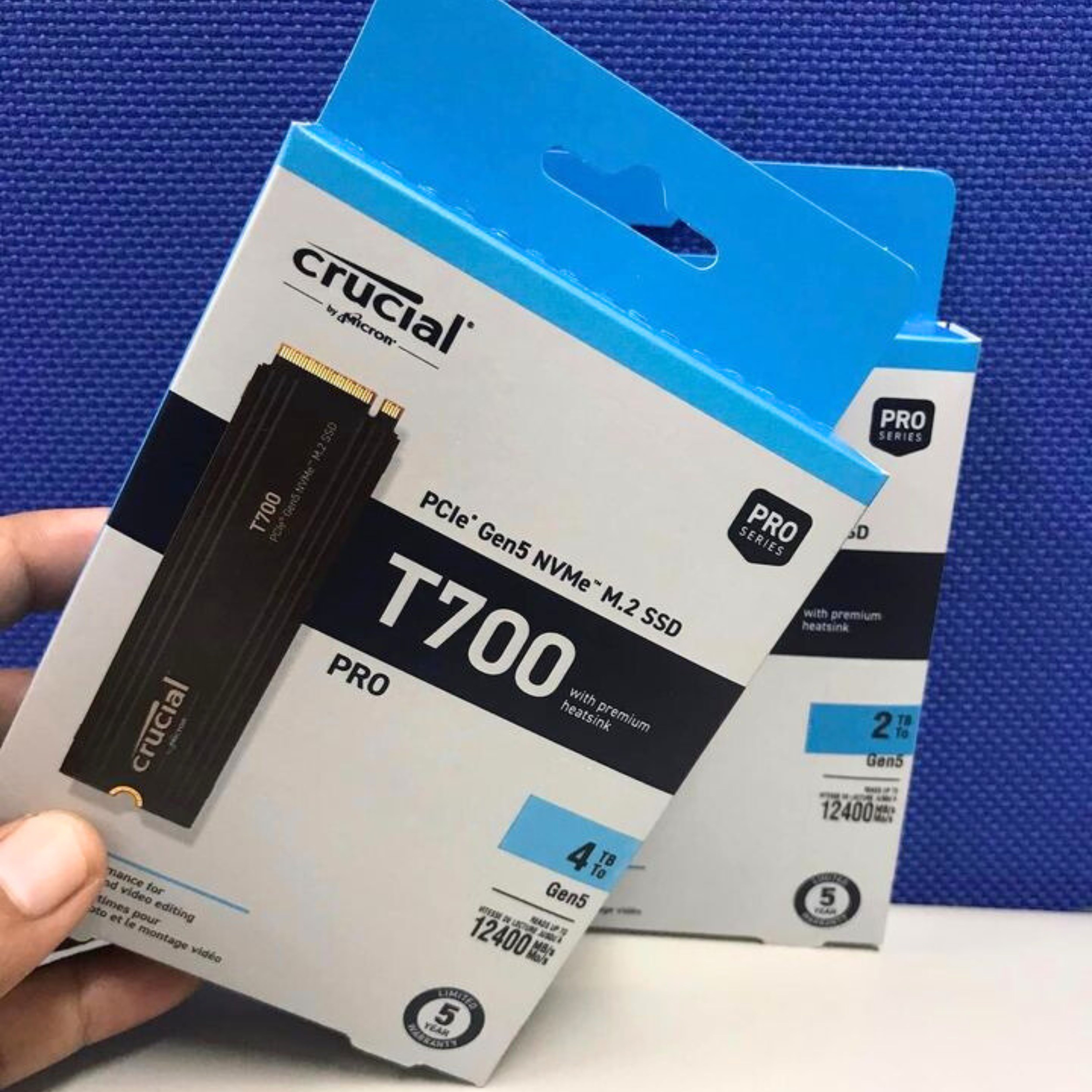 SSD Crucial T700 4TB PCIe Gen 5.0 NVMe - CT4000T700SSD5 - Hàng Chính Hãng