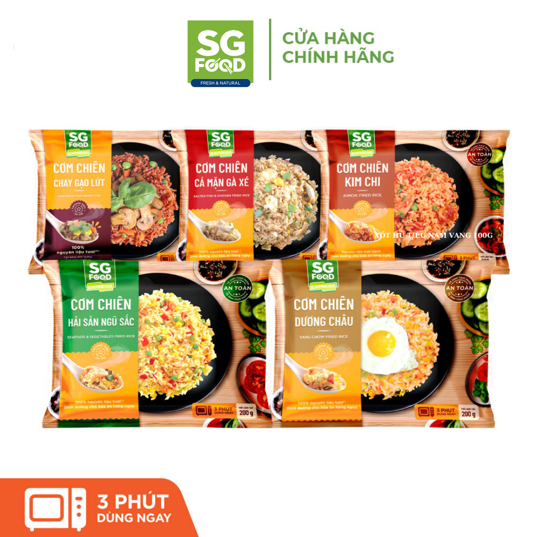 Combo 5 Gói Cơm Chiên Đủ Vị 200g