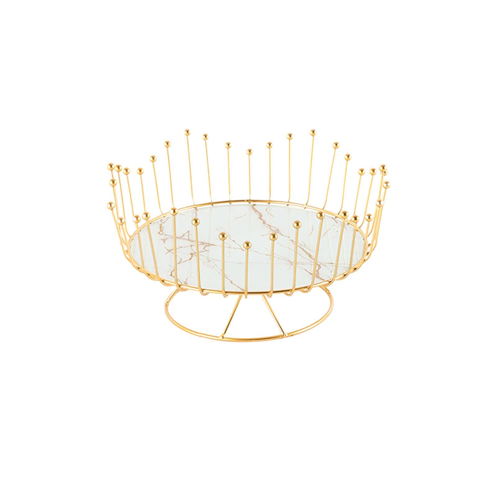 Fruit Storage Basket Metal Wire Fruit Bowl Fruit and Vegetables Holder ,Table Centerpiece Countertop Fruit Holder for Holiday